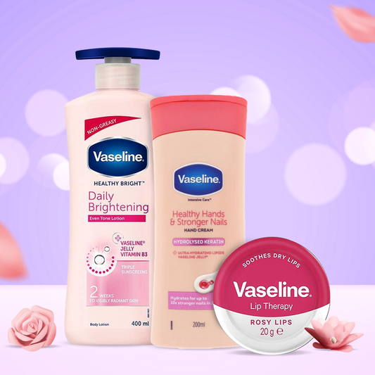 مجموعة فازلين للترطيب والعناية