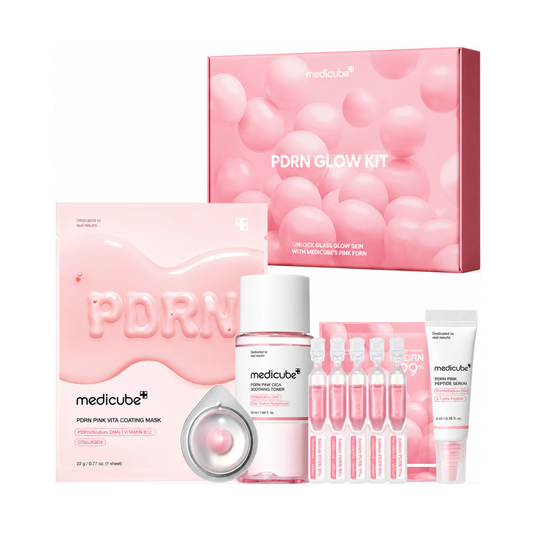 بكج البشرة الزجاجية ميني مديكيوب | Medicube pdrn glow kit
