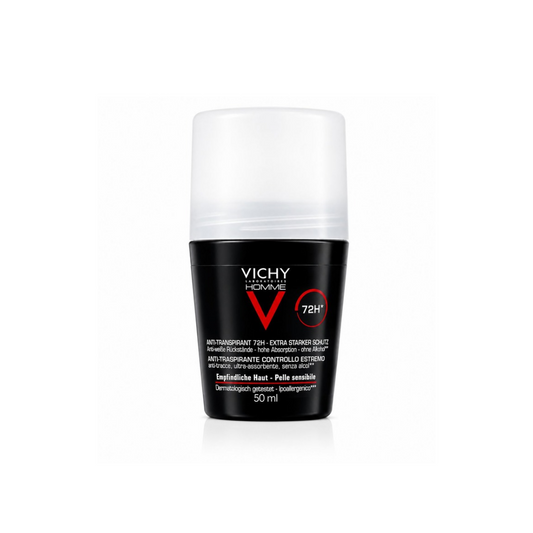 رول مزيل عرق فائق الامتصاص فيجي - 50مل | Vichy Anti-Transpirant 72H Roll-On Deodorant