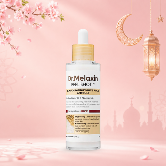 سيروم مقشر الارز الابيض دكتور ميلاكسين - 80مل | Dr.melaxin peel shot exfoliant rice ampoule