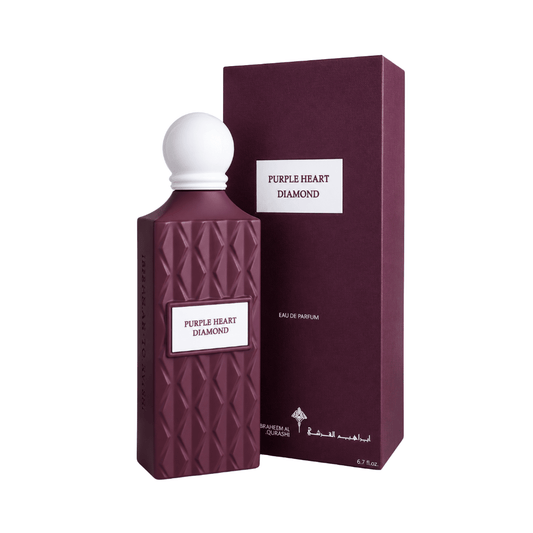 عطر بيربل هارت دايموند ابراهيم القرشي-200مل | Ibrahim Al Qurashi Purple Heart Diamond Perfume - Barbie.phar