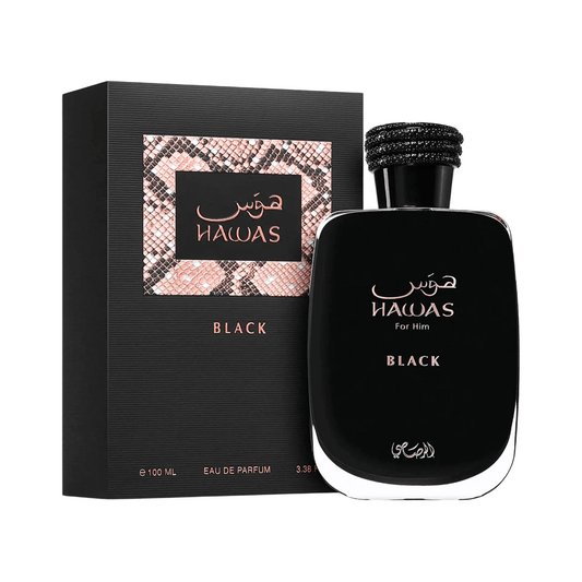 عطر هوس بلاك للرجال - 100مل | Hawas black perfume - Barbie.phar