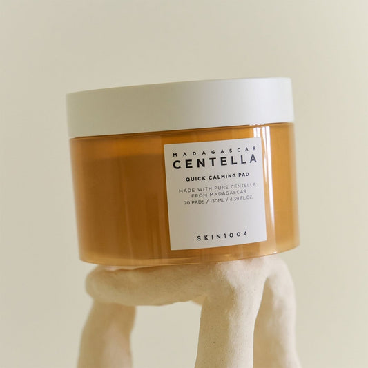 بادات سينتيلا لتهدئة البشرة مدغشقر - 130مل | SKIN1004 madagascar centella quick calming pad - Barbie.phar