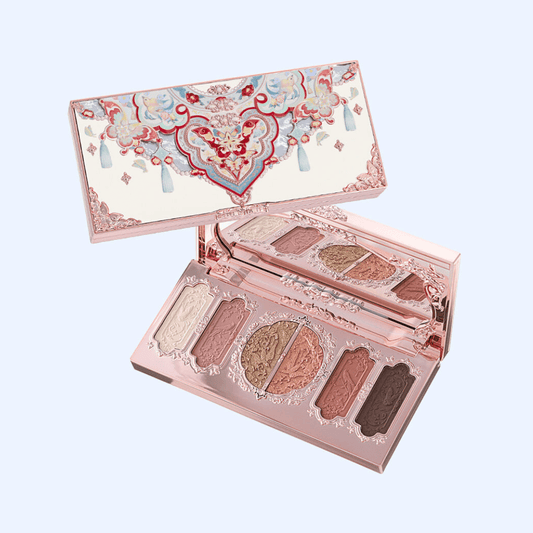 باليت بترفلاي فلاور نوز | Flower knows Butterfly Cloud Collar Embossed 6 Color Makeup Palette - Barbie.phar