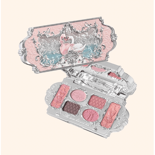باليت سوان فلاور نوز | Flower knows Swan Ballet 6 Color Makeup Palette - Barbie.phar