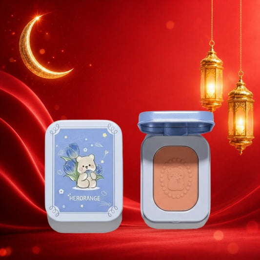 بلشر باودر هيرو رينج - 3غرام | HERORANGE Flower Star Bear Blush - Barbie.phar