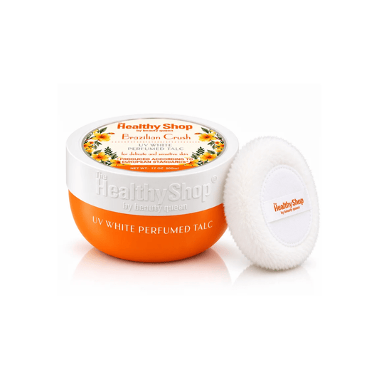 بودرة جسم معطرة سحر البرازيل ذة هيلثي شوب - 500مل | The Healthy Shop brazilian crush uv white perfumed talc - Barbie.phar