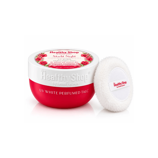 بودرة جسم معطرة ستارليت نايت ذة هيلثي شوب - 500مل | The Healthy Shop starlit night uv white perfumed talc - Barbie.phar