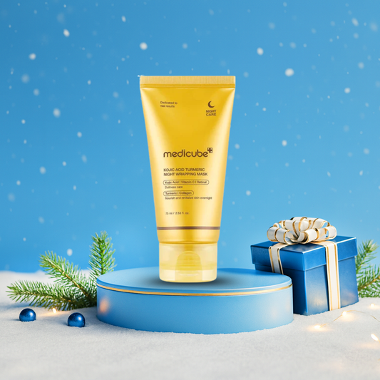 ماسك ليلي كوجيك اسيد ميدكيوب - 75مل | Medicube kojic acid turmeric night wrapping mask