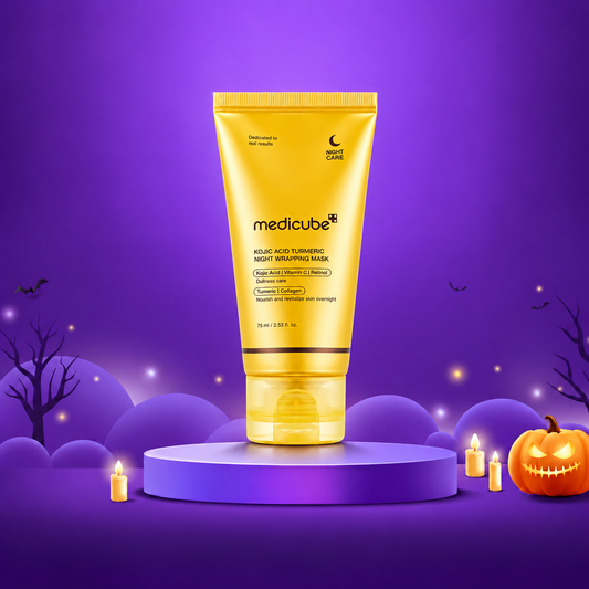 ماسك ليلي كوجيك اسيد ميدكيوب - 75مل | Medicube kojic acid turmeric night wrapping mask