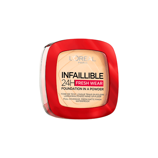 فاونديشن باودر لوريال درجة 120 | L'Oreal infallible 24h fresh wear foundation in a powder 120 - Barbie.phar
