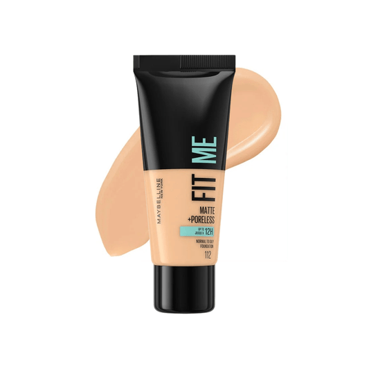 فاونديشن فت مي مايبلين درجة 112 | Maybelline fit me matte + poreless normal to oily foundation 112 - Barbie.phar