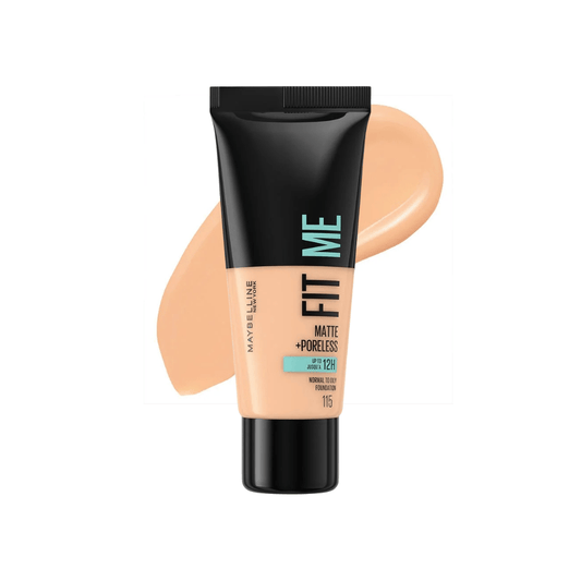 فاونديشن فت مي مايبلين درجة 115 | Maybelline fit me matte + poreless normal to oily foundation 115 - Barbie.phar