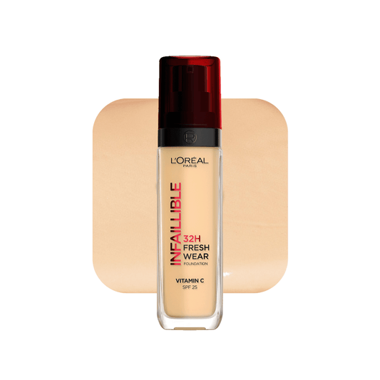فاونديشن لوريال فريش درجة 120 | L'Oreal infallible 32h fresh wear foundation 120 - Barbie.phar