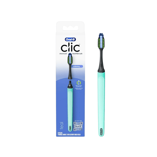 فرشاة اسنان يدوية اورال بي | Oral - B clic manual reausable toothbrush - Barbie.phar