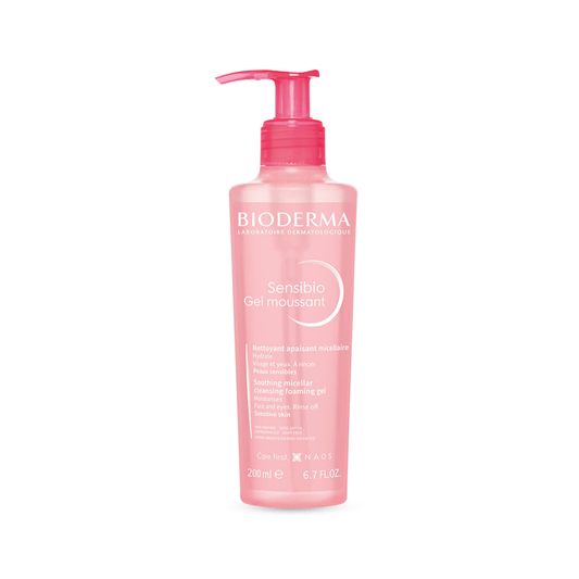 غسول بايوديرما للبشرة الحساسة - 500مل | Bioderma Sensibio Gel Moussant Nettoyant Apaisant Micellaire - Barbie.phar