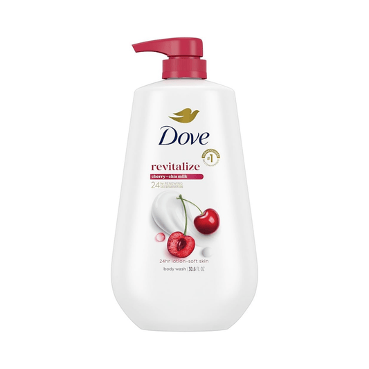 غسول جسم دوف بالكرز - 900مل | Dove revitalize cherry and chia milk body wash - Barbie.phar
