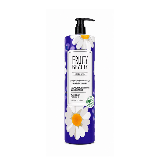 غسول جسم فروتي لافندر - 1000مل | Fruity Beauty silky skin lavender & chamomile shower gel - Barbie.phar