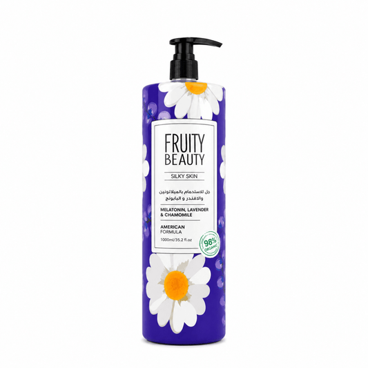 غسول جسم فروتي لافندر - 1000مل | Fruity Beauty silky skin lavender & chamomile shower gel - Barbie.phar
