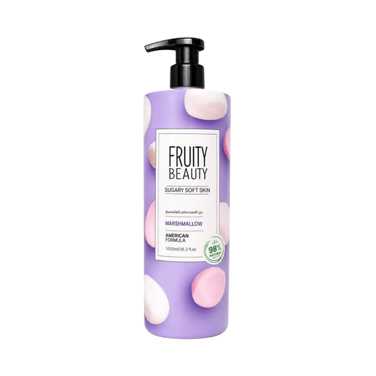 غسول جسم فروتي مارشملو - 1000مل | Fruity Beauty sugary soft skin marshmallow shower gel - Barbie.phar