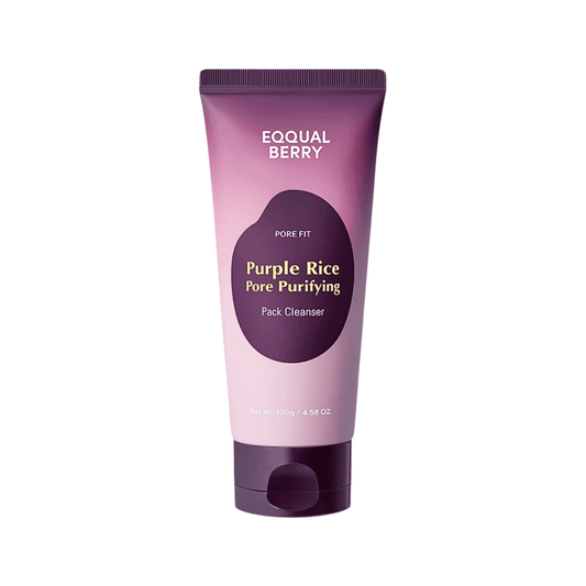 غسول و ماسك الارز البنفسجي ايكول بيري - 130غرام | EqqualBerry purple rice pore purifying pack cleanser - Barbie.phar