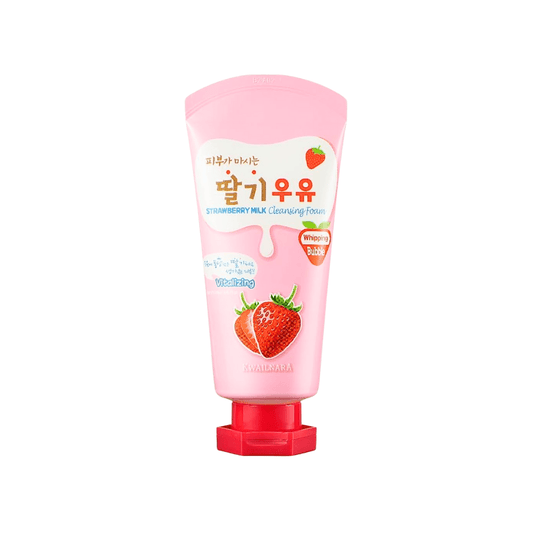 غسول رغوي بالفراولة للبشرة كويلنارا | kwailnara strawberry milk cleansing foam - Barbie.phar