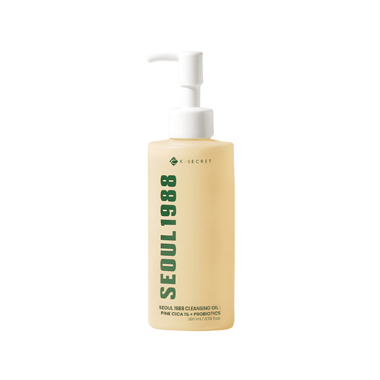 غسول زيتي سيول - 200مل | K - secret seoul 1988 cleansing oil pine cica 2% + Probiotics - Barbie.phar