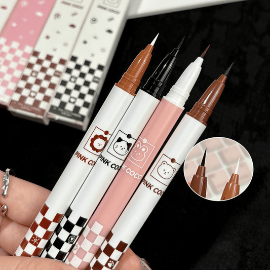 قلم ايلاينر واتر بروف بنك كوكو | Pink Coco Small Mark Waterproof Eyeliner Liquid Pen - Barbie.phar