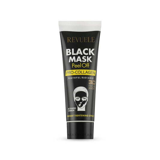 قناع ماسك ريفولي للبشرة | Revuele Black Mask Peel Off Pro - Collagen - Barbie.phar