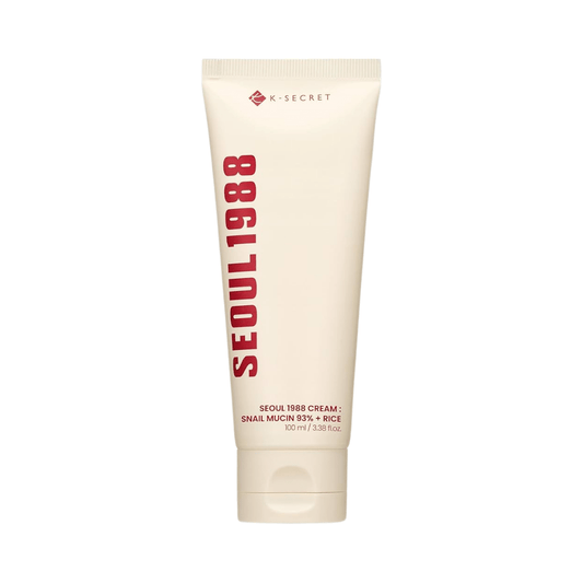 كريم الحلزون والارز سيول - 100مل | k-secret Seoul 1988 Essence Snail Mucin 93% + Rice - Barbie.phar