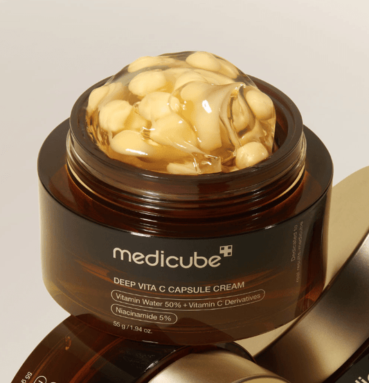 كريم كبسولات فيتامين سي ميدكيوب - 55غرام | Medicube deep vita c capsule cream - Barbie.phar