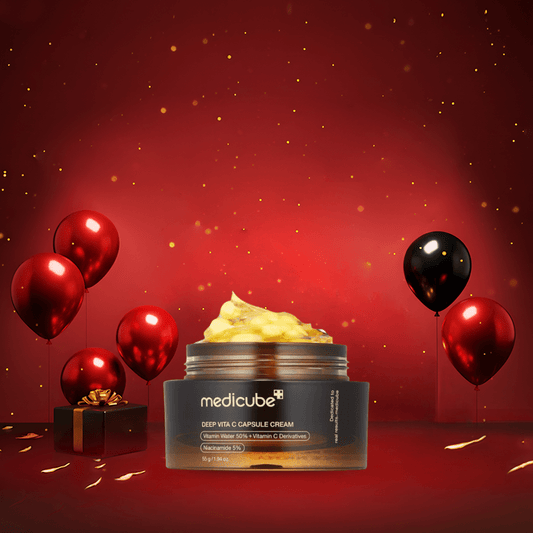 كريم كبسولات فيتامين سي ميدكيوب - 55غرام | Medicube deep vita c capsule cream - Barbie.phar