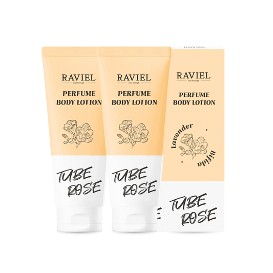 قطعتين لوشن معطر للجسم رافيل | Raviel Perfume Body Lotion Tube Rose - Barbie.phar