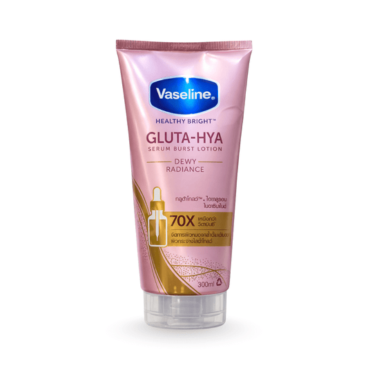 لوشن فازلين غلوتا - هيا سيروم بيرست ديوي راديانس – 300 مل | Vaseline Gluta - Hya Serum Burst Lotion Dewy Radiance – 300 ml - Barbie.phar