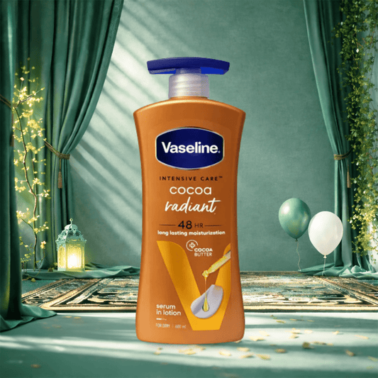 لوشن فازلين كاكاو راديانت لترطيب الجسم – 600 مل | Vaseline Intensive Care Cocoa Radiant Body Lotion – 600 ml - Barbie.phar