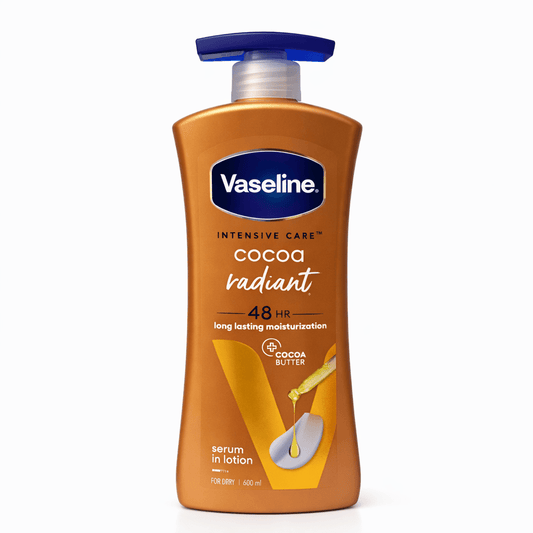 لوشن فازلين كاكاو راديانت لترطيب الجسم – 600 مل | Vaseline Intensive Care Cocoa Radiant Body Lotion – 600 ml - Barbie.phar