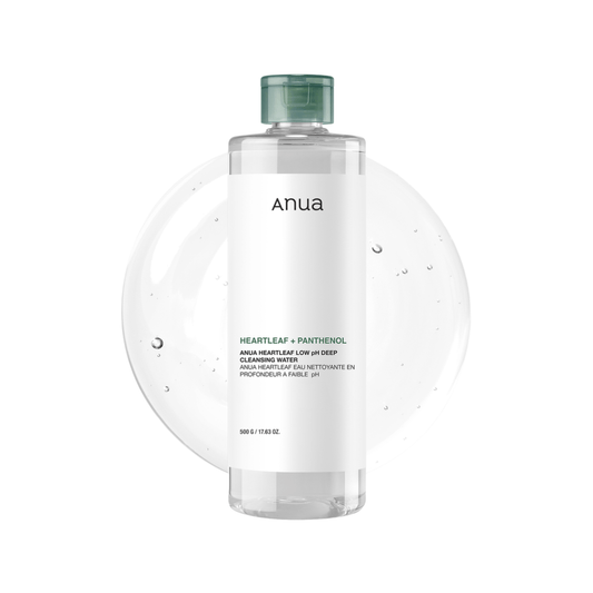 ماء تنظيف هارتليف للبشرة انوا - 500غرام | Anua heartleaf + panthenol low ph cleansing water - Barbie.phar