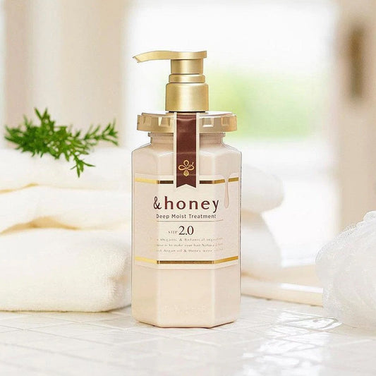 معالج العسل والارغان للشعر اند هوني - 440مل | Honey deep moist treatment - Barbie.phar