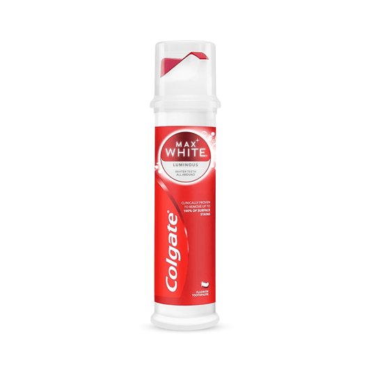 معجون اسنان ماكس وايت كولجيت - 100مل | Colgate Max White Luminous Toothpaste Pump - Barbie.phar