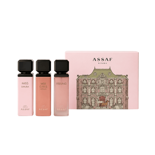 مجموعة عطور فكتورين مس عساف - 100مل | Assaf victorian miss gris intense perfume collection - Barbie.phar