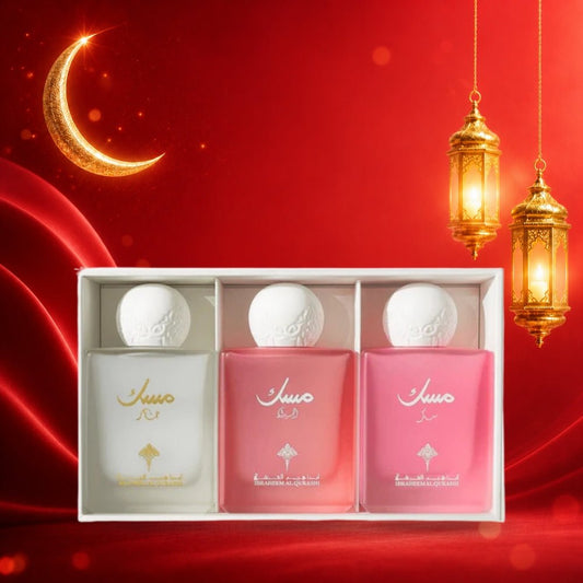 مجموعة عطور مسك ابراهيم القرشي - 10مل | Ibrahim Al Qurashi musk perfume collection - Barbie.phar