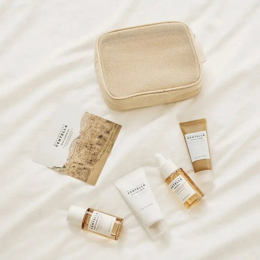 مجموعة سينتيلا للسفر مدغشقر | SKIN1004 madagascar centella travel pouch set - Barbie.phar