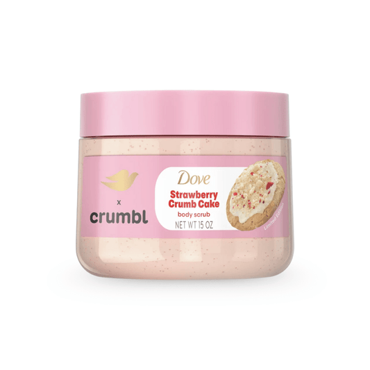 مقشر جسم دوف بالفراولة وكيك الكرامبل | Dove Body Scrub Gommage Corps Strawberry Crumb Cake - Barbie.phar