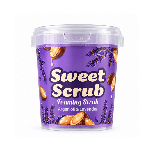مقشر رغوي للجسم بزيت الارغان و اللافندر سويت سكراب | Sweet Scrub foaming scrub argan oil & lavender - Barbie.phar