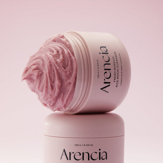 منظف موشي الوردي للوجه ارينسيا - 120غرام | Arencia fresh rosehip rice mochi cleanser - Barbie.phar