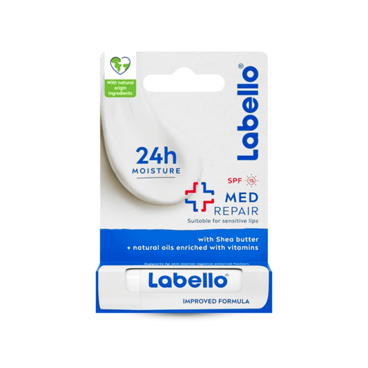 مرطب شفاه مع واقي شمس لابيلو | Labello Med Repair Lip Balm Spf15 - Barbie.phar