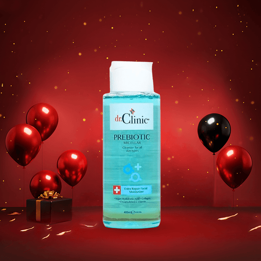 مسيلار لكل انواع البشرة دكتور كلينك - 400مل | Dr.clinic Prebiotic Micellar For All Skin Types - Barbie.phar