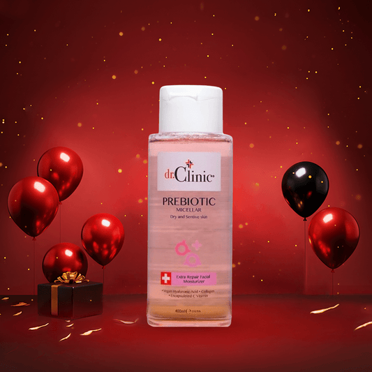 مسيلار للبشرة الجافة دكتور كلينك - 400مل | Dr.clinic Prebiotic Micellar For Dry and Sensitive Skin - Barbie.phar