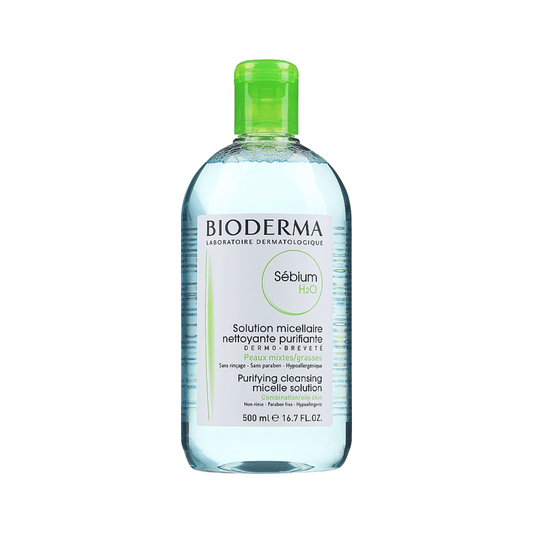ميسيلار بايوديرما - 500 مل | Bioderma Sebium H2O Solution Micellaire Nettoyante Purifiante - Barbie.phar
