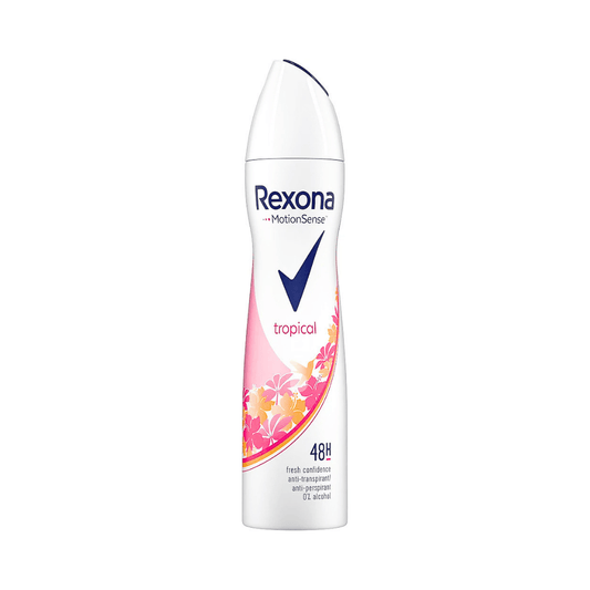 مزيل عرق بخاخ تروبيكال ريكسونا - 200مل | Rexona Motionsense Tropical 48H Deodorant Spray - Barbie.phar